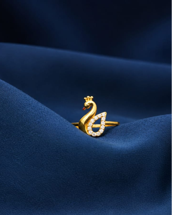Peacock Gold Ring